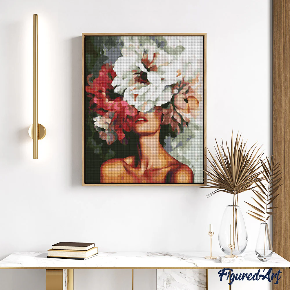 Diamond Painting - Beauty Behind Flowers - Image 2