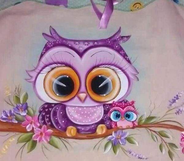 Diamond Painting - Birds and Big Eyes