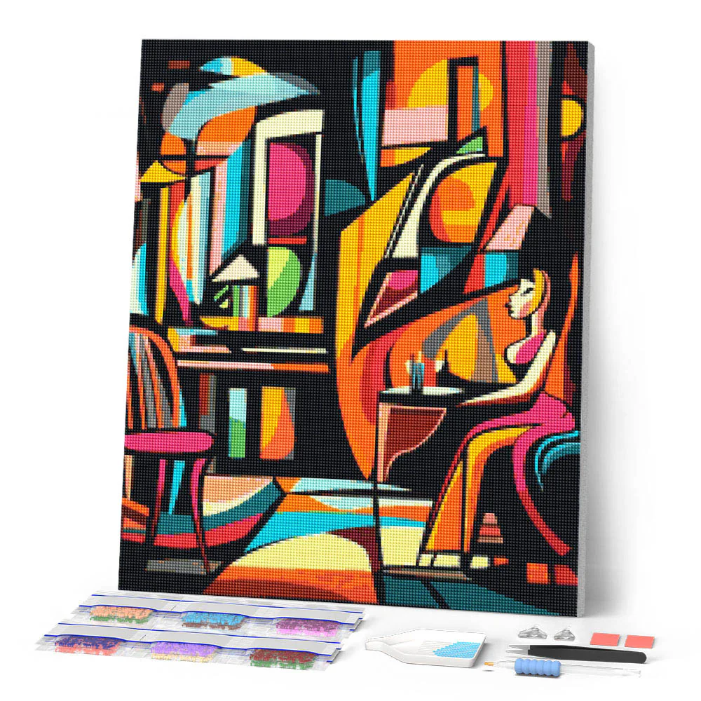 Diamond Painting - Bold Abstract Café - Image 2