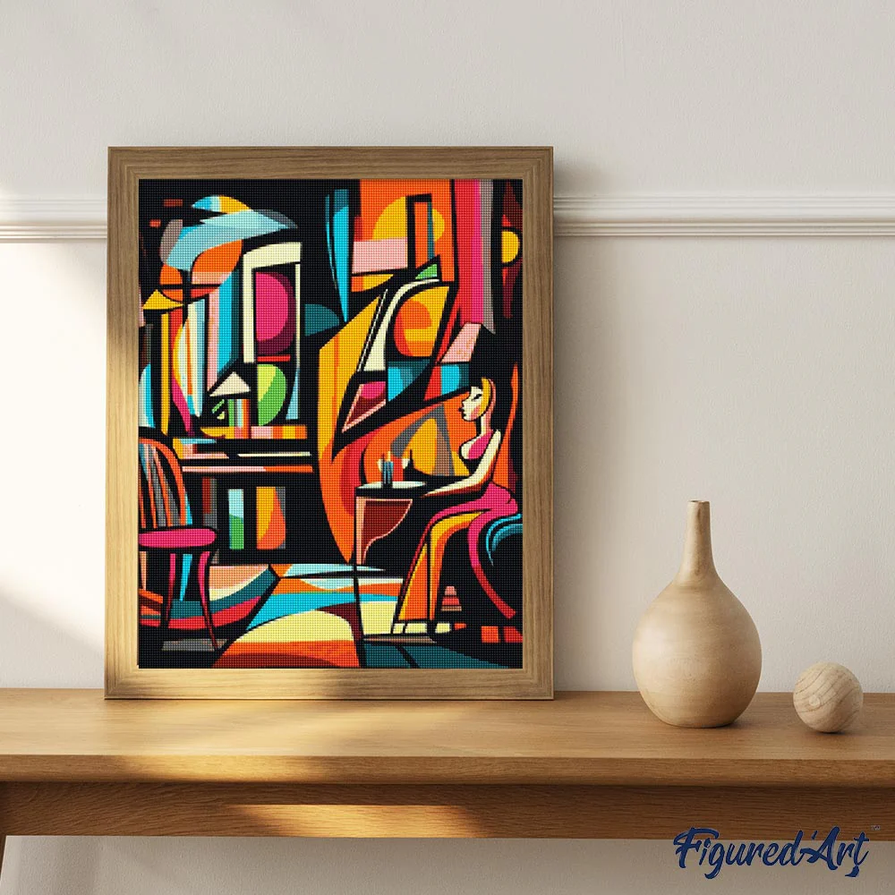 Diamond Painting - Bold Abstract Café - Image 3