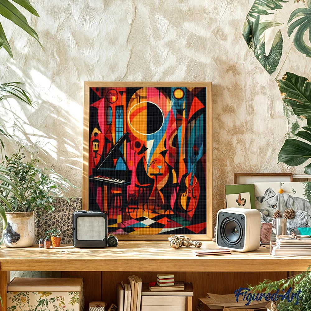 Diamond Painting - Bold Abstract Jazz Club - Image 3