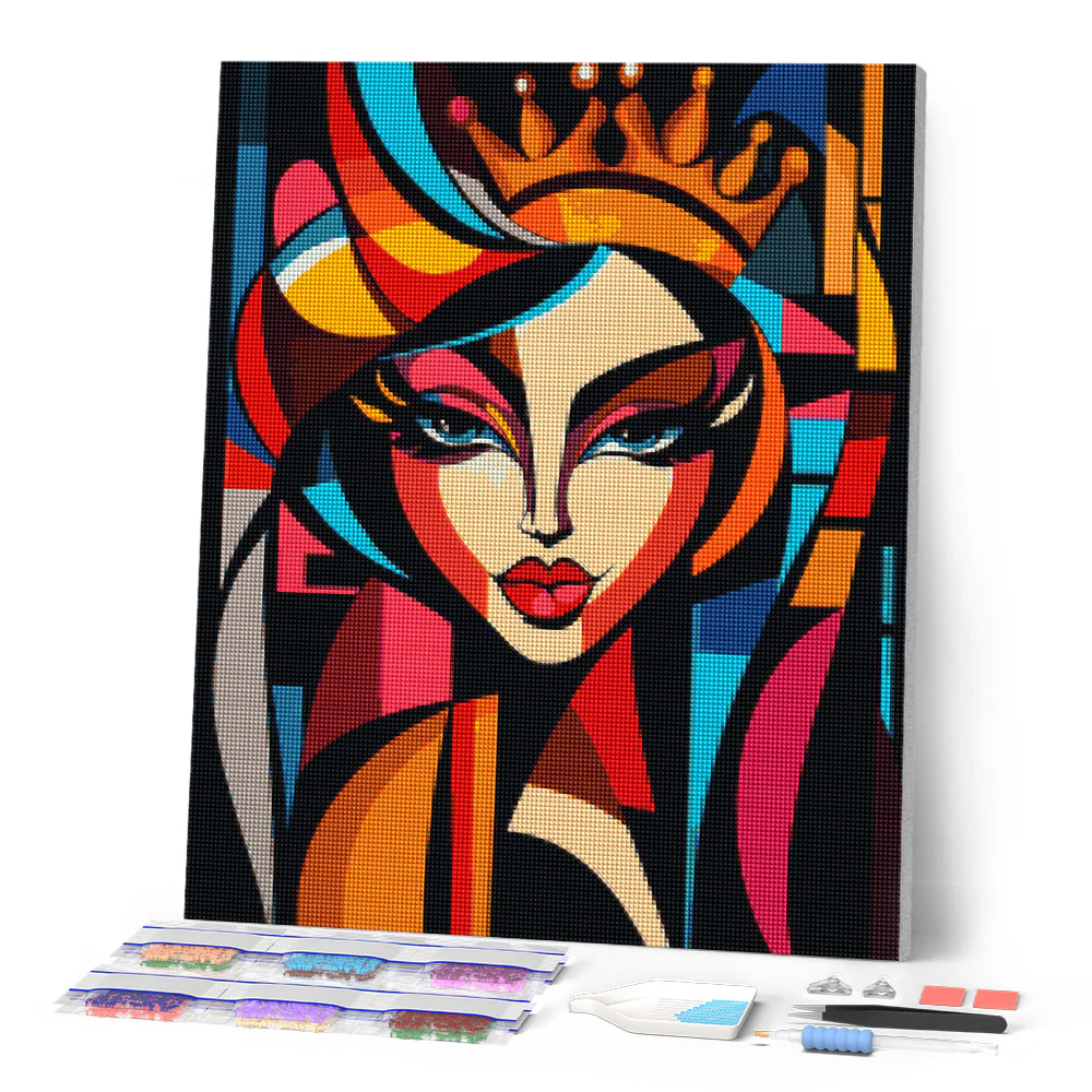 Diamond Painting - Bold Abstract Queen - Image 2