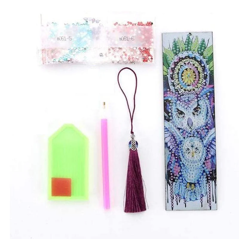Diamond Painting Bookmark Owl - Image 4