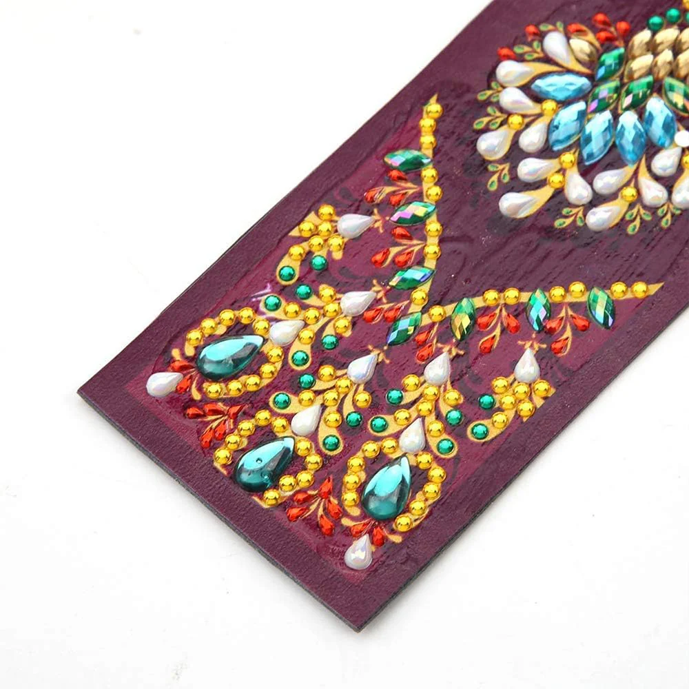 Diamond Painting Bookmark - Peacock - Image 3