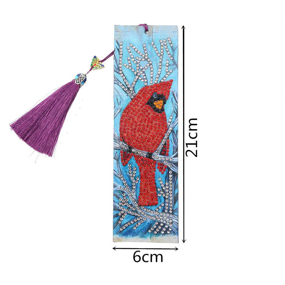 Diamond Painting Bookmark Red Cardinal - Image 5