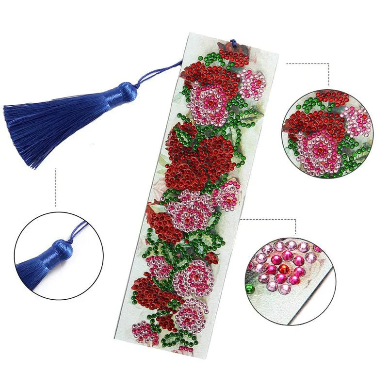 Diamond Painting Bookmark Roses - Image 2