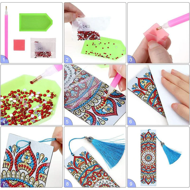 Diamond Painting Bookmark Roses - Image 4