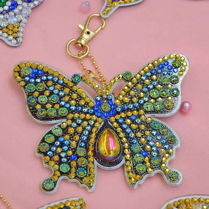 Diamond Painting Butterfly Charms Set of 5 Pieces - Image 4