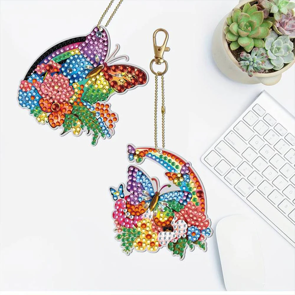 Diamond Painting Butterfly Charms with 5 Piece Set - Image 3