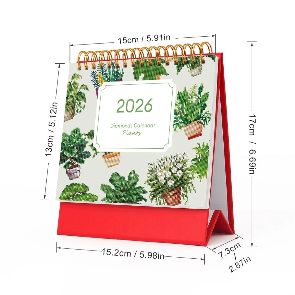 Diamond Painting Calendar 2026 - Potted Houseplants - Image 12