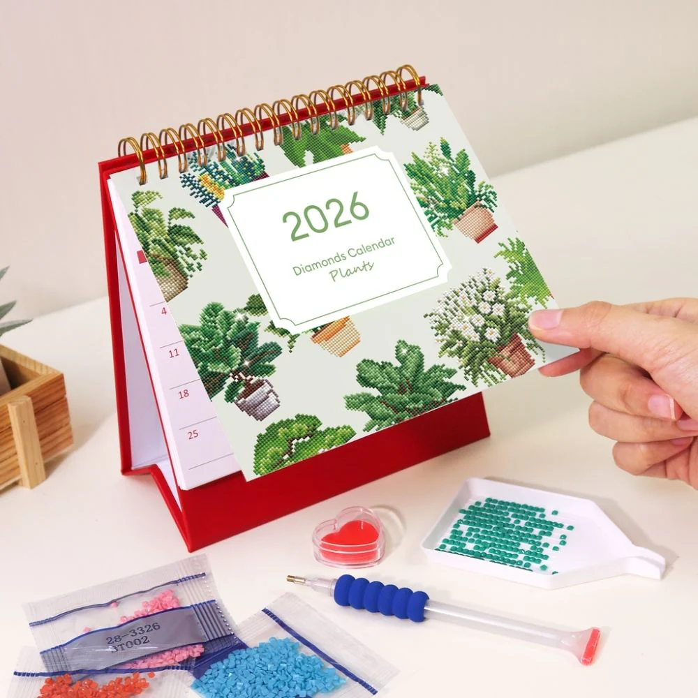 Diamond Painting Calendar 2026 - Potted Houseplants - Image 5