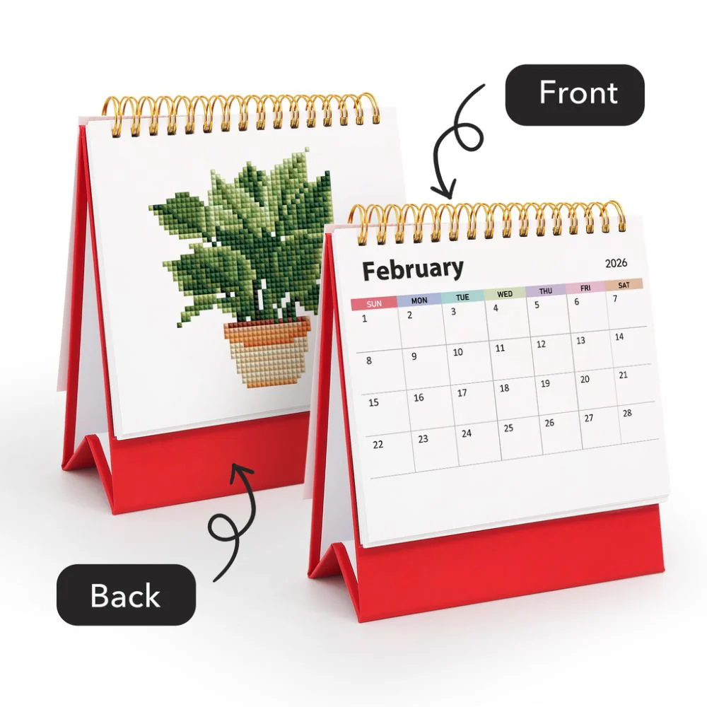 Diamond Painting Calendar 2026 - Potted Houseplants - Image 9