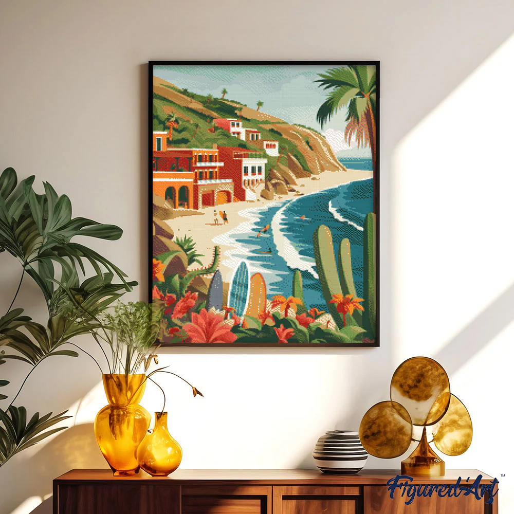 Diamond Painting - Coastal surfing - Image 2