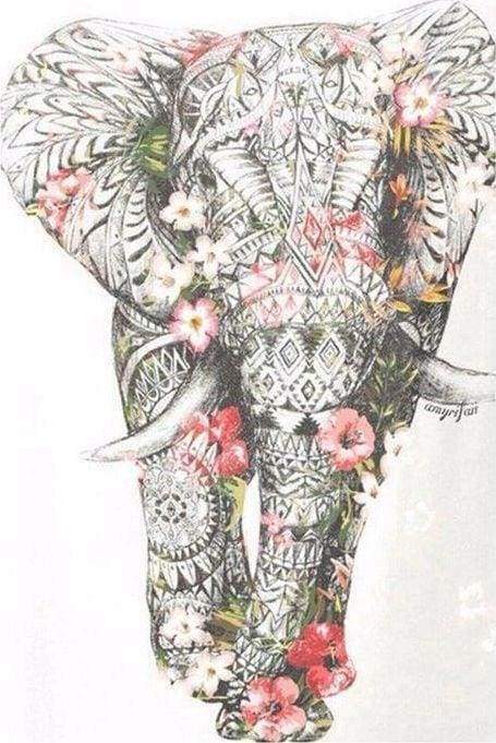 Diamond Painting - Elephant Design