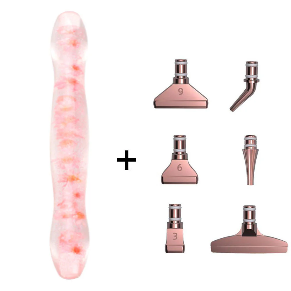 Diamond Painting Ergonomic Premium Pen Pink Flowers - Image 7