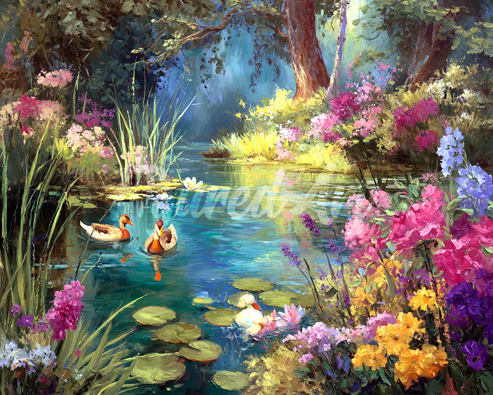 Diamond Painting - Floral Lake
