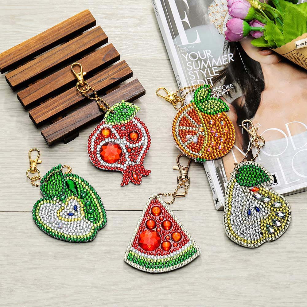 Diamond Painting Fruit Pendant 5 Piece Set - Image 2