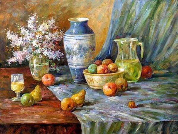 Diamond Painting - Fruits on table