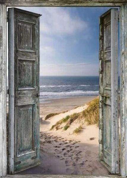 Diamond Painting - Gateway to the Beach 40x50cm canvas already framed
