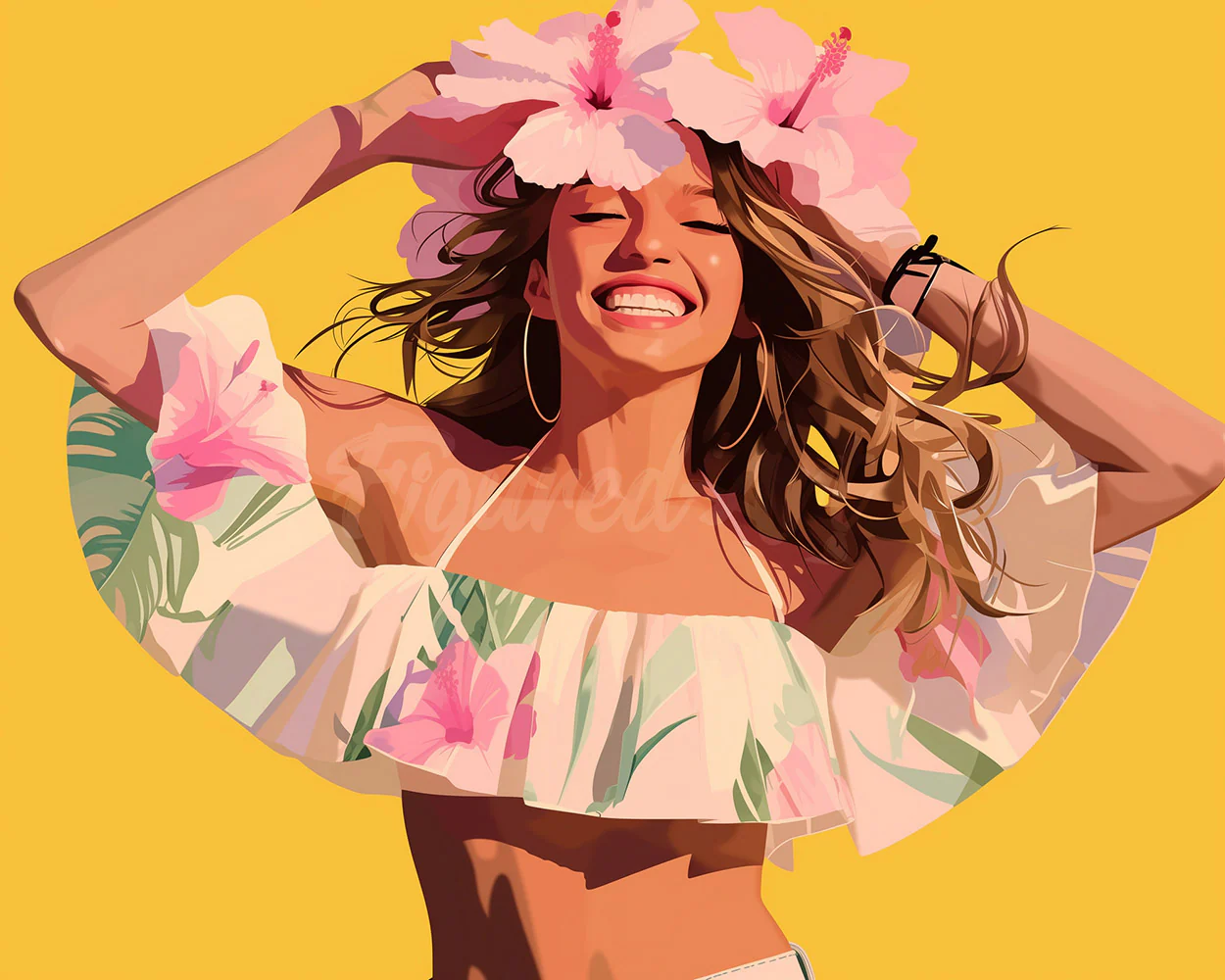 Diamond Painting - Joyful Girl