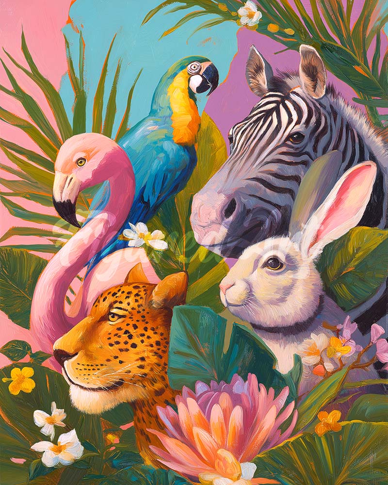 Diamond Painting - Jungle Friends