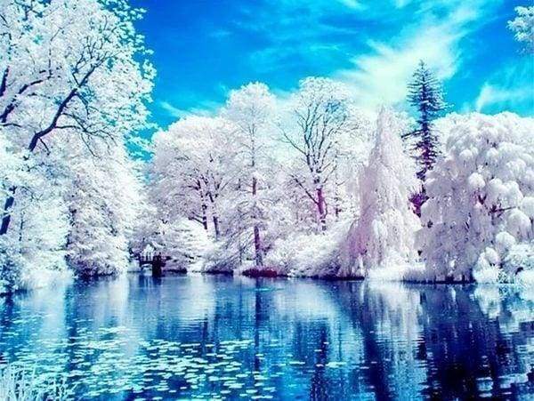 Diamond Painting - Lake in Winter