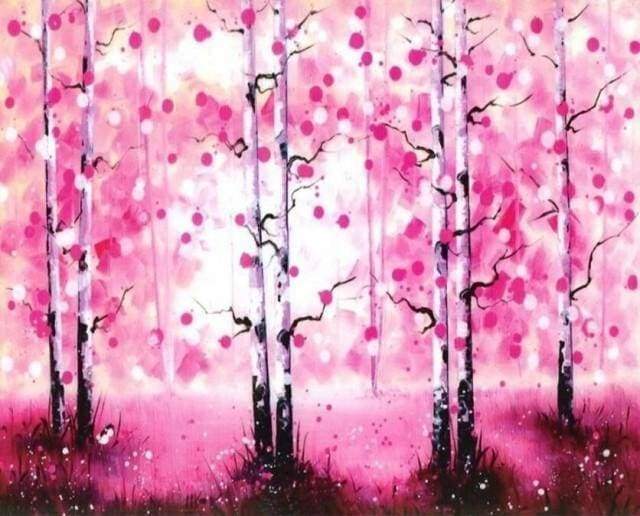 Diamond Painting - Leafless trees