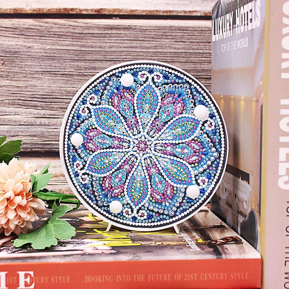 Diamond Painting LED Lamp Mandala Flower - Image 4