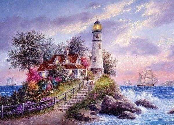Diamond Painting - Lighthouse on the Peninsula