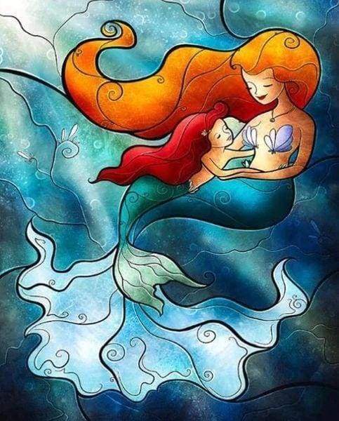 Diamond Painting - Little Mermaid Stained Glass