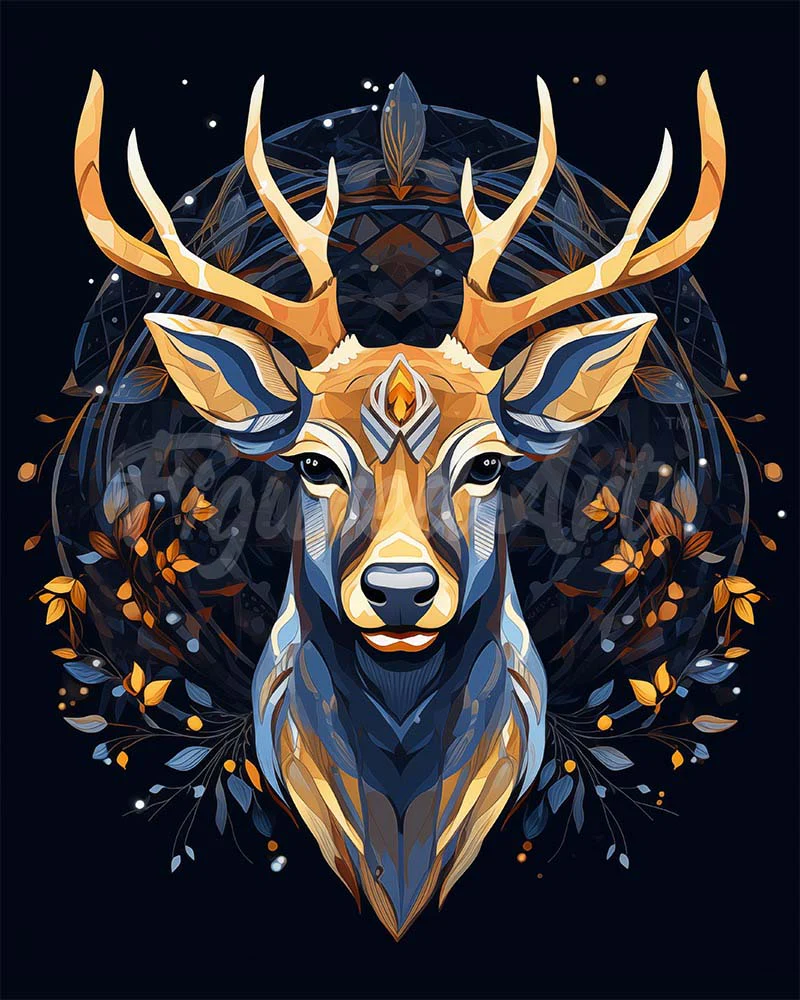 Diamond Painting - Majestic Reindeer 40x50cm canvas already framed