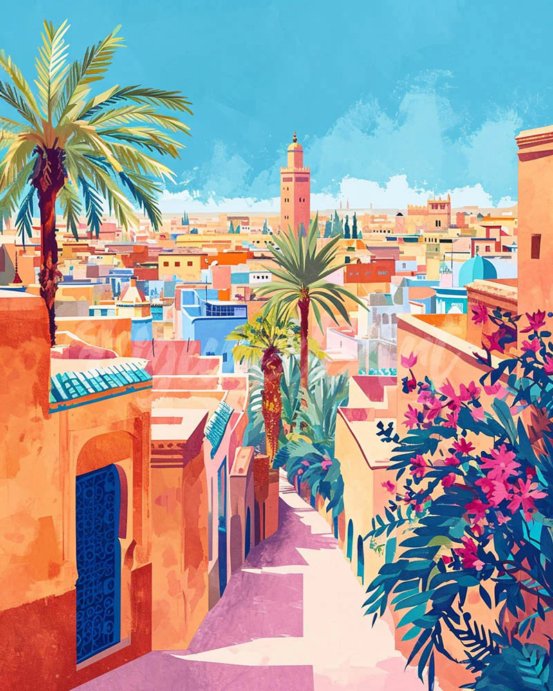 Diamond Painting - Marrakesh Morocco canvas already framed
