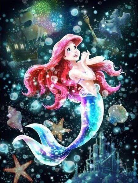 Diamond Painting - Mermaid and bubbles