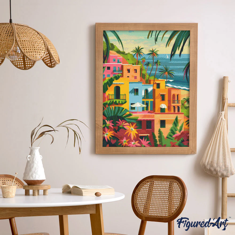 Diamond Painting - Moroccan Seaside City - Image 2