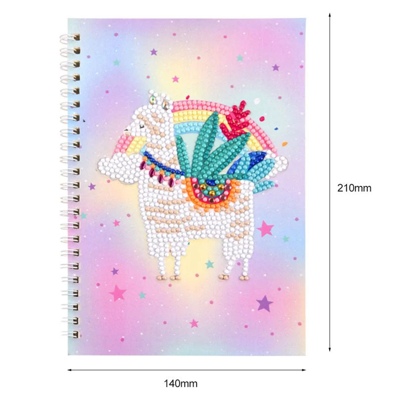 Diamond Painting Notebook Cover Minder Lama - Image 3