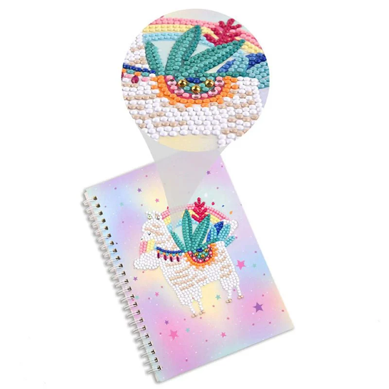 Diamond Painting Notebook Cover Minder Lama - Image 4