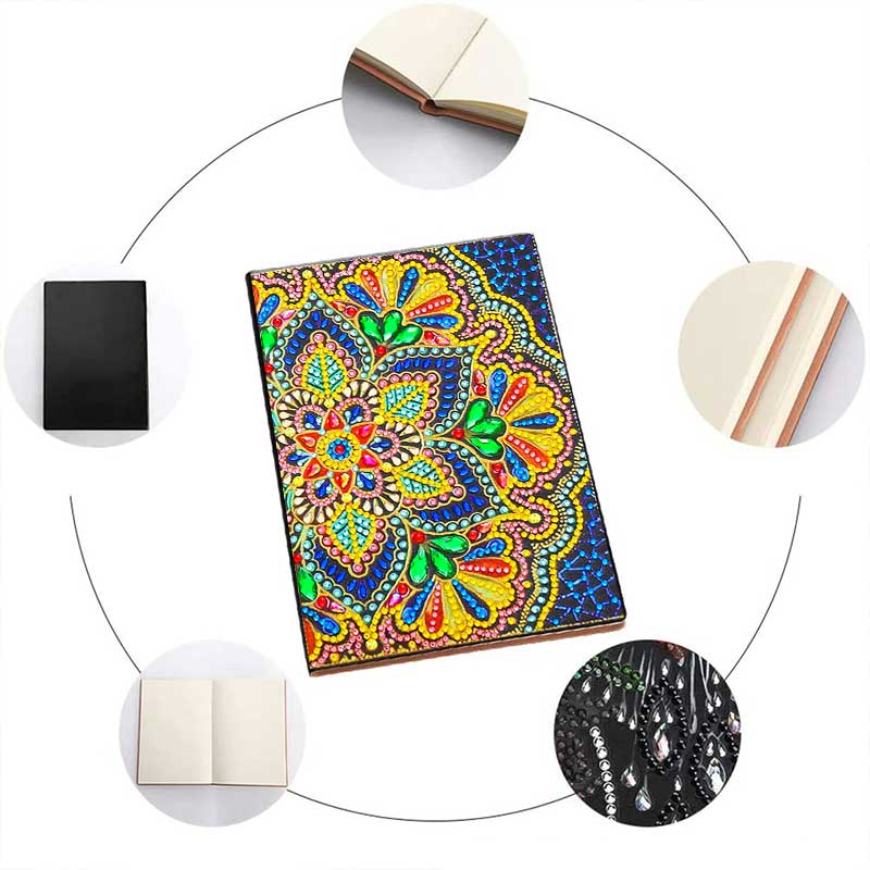 Diamond Painting Notebook Flower design - Image 4