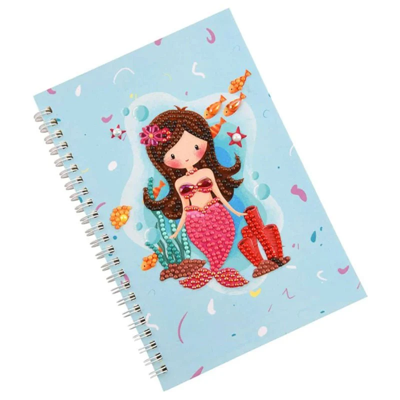 Diamond Painting Notebook Mermaid Light Blue - Image 5