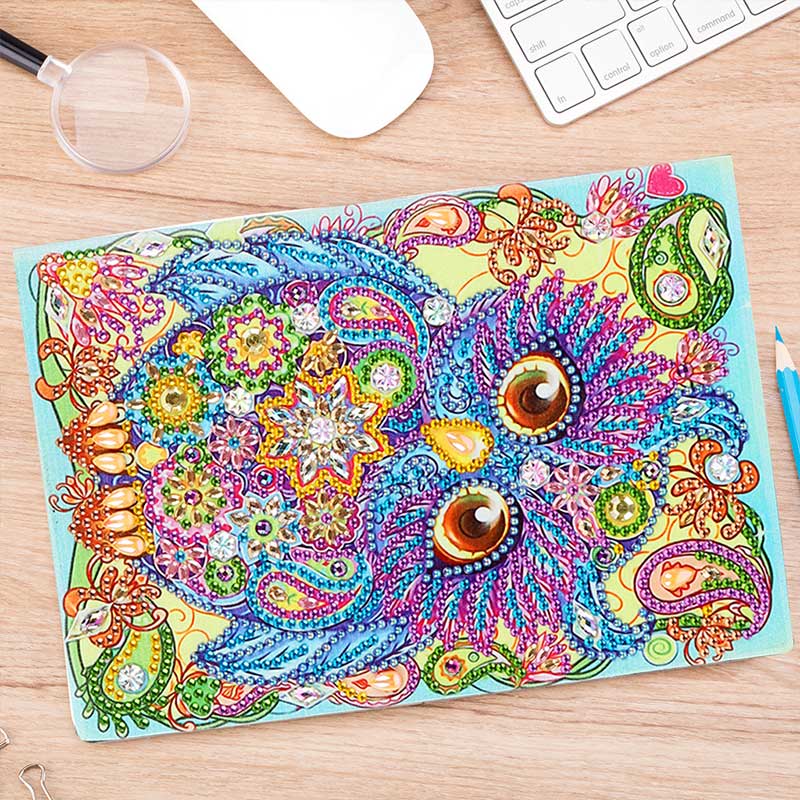 Diamond Painting Notebook Owl - Image 2