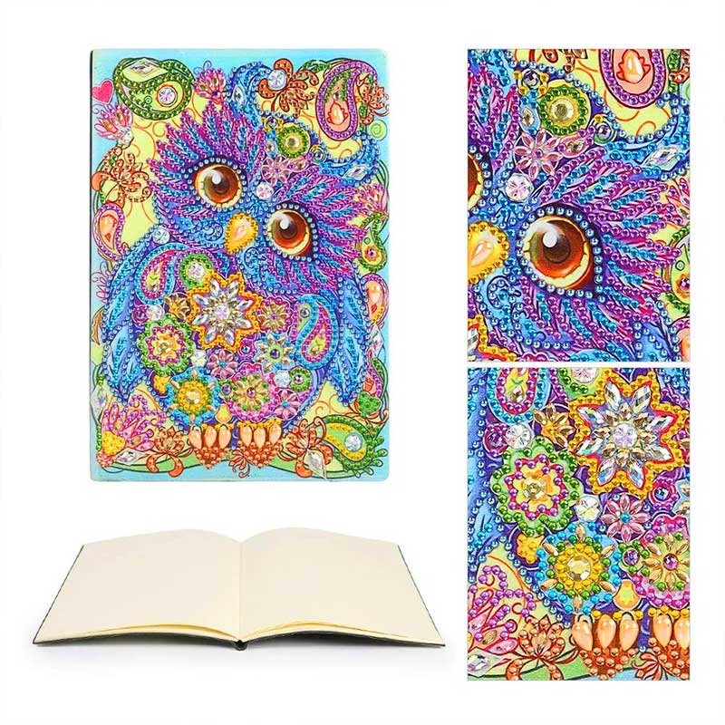 Diamond Painting Notebook Owl - Image 4