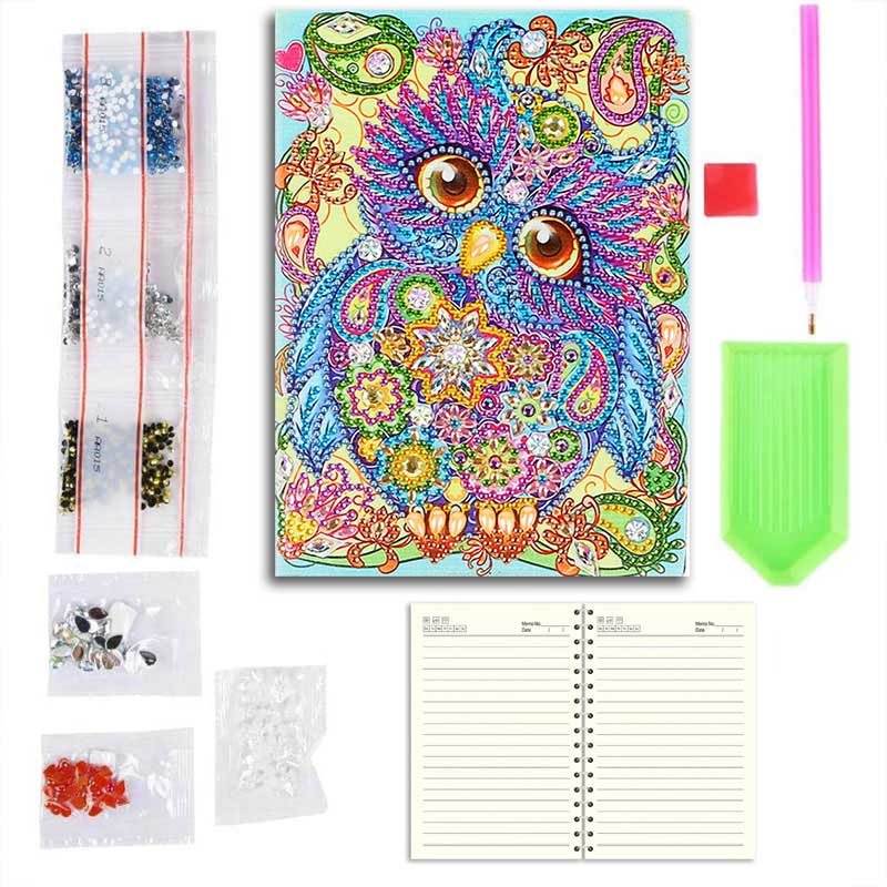 Diamond Painting Notebook Owl - Image 8