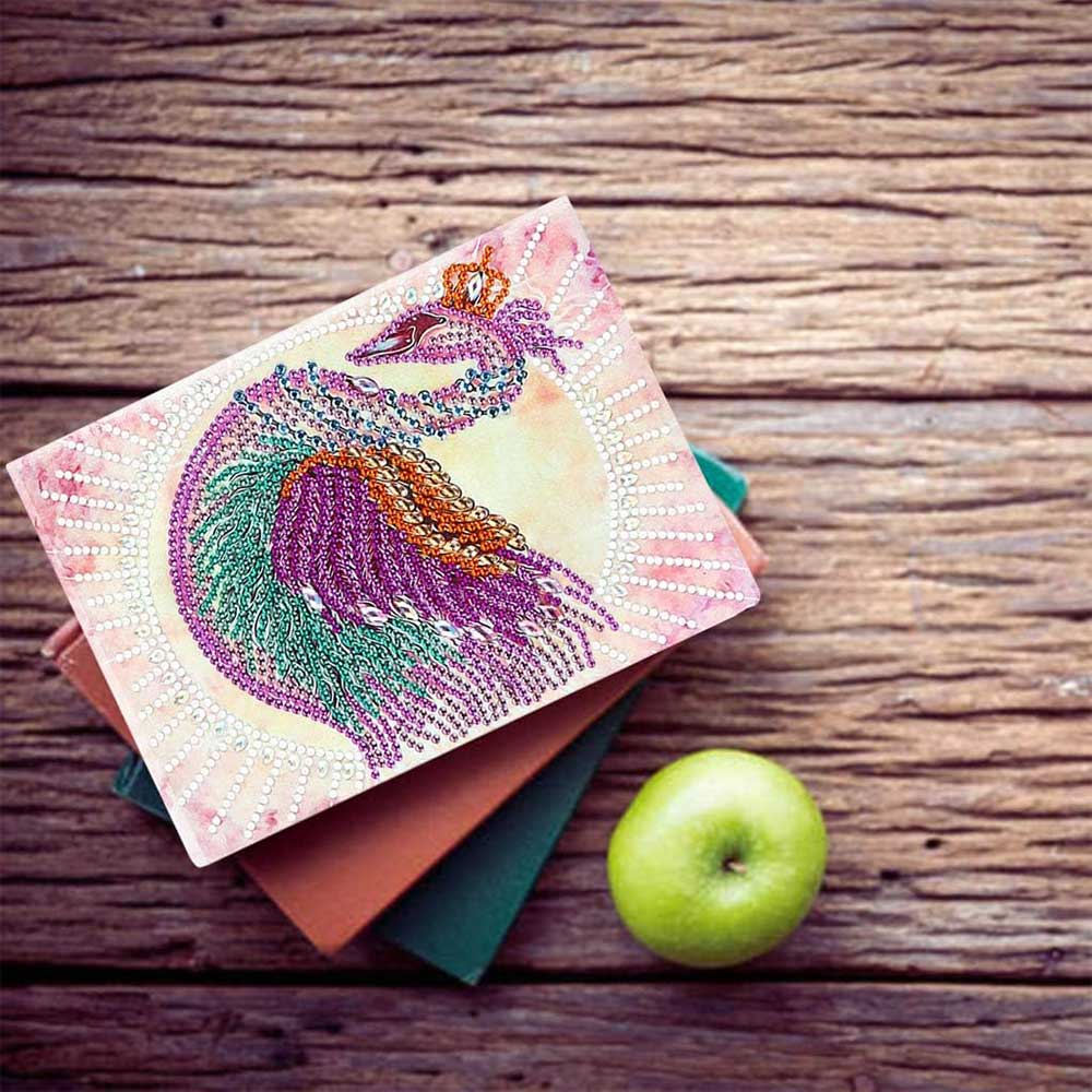 Diamond Painting Notebook Swan - Image 3