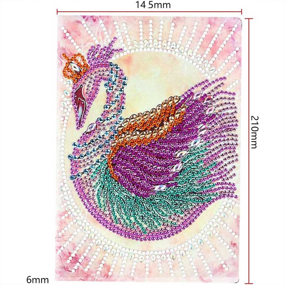 Diamond Painting Notebook Swan - Image 4