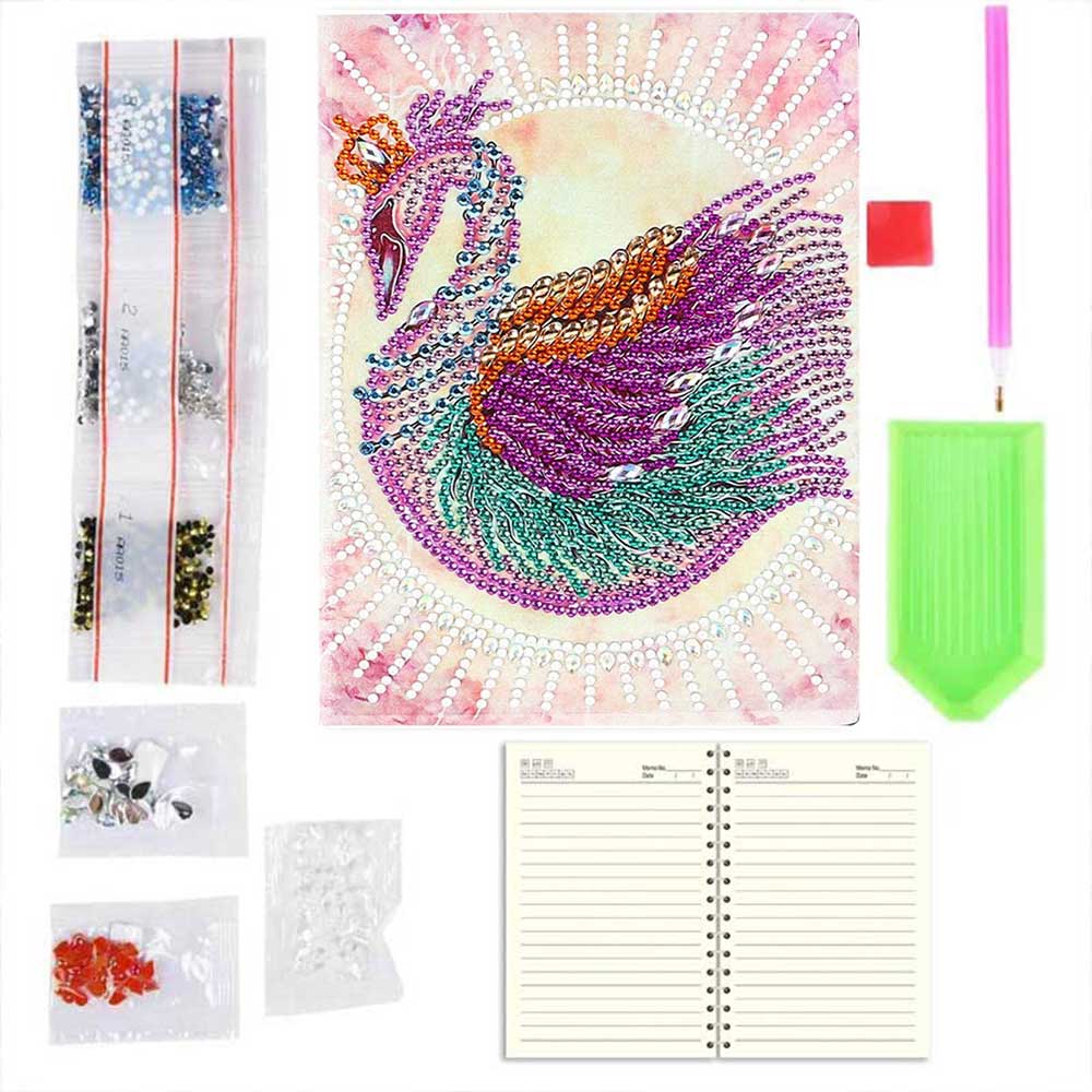 Diamond Painting Notebook Swan - Image 5