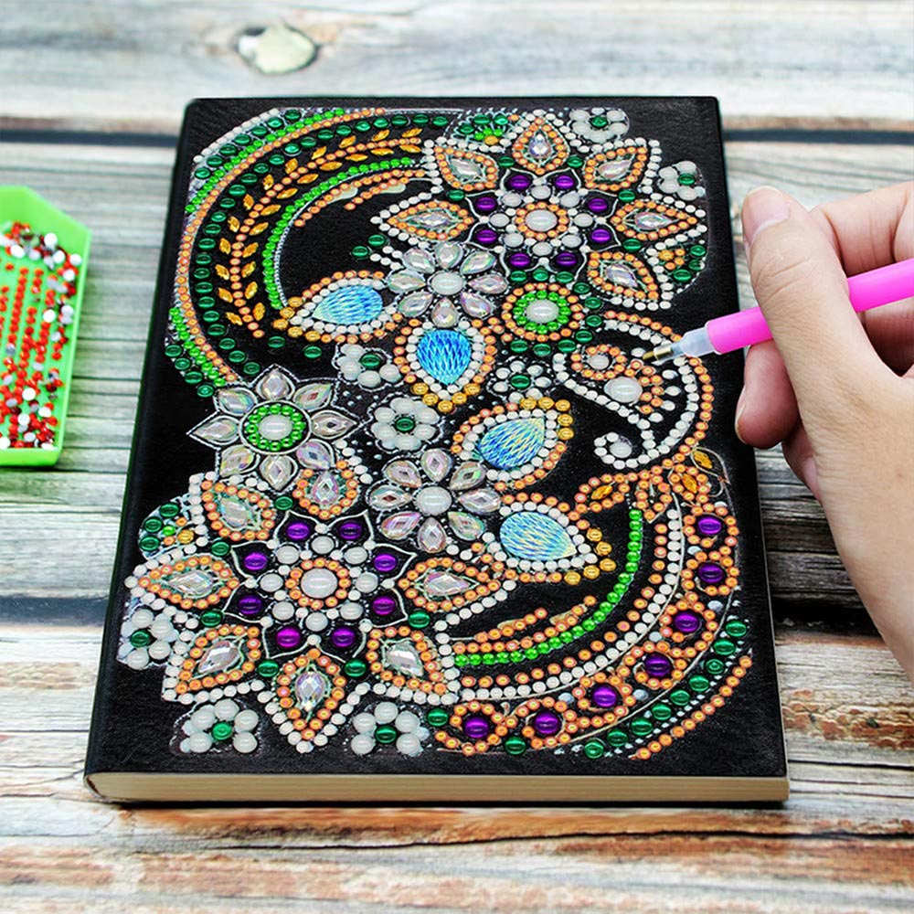 Diamond Painting Notebook with Flowers - Image 6