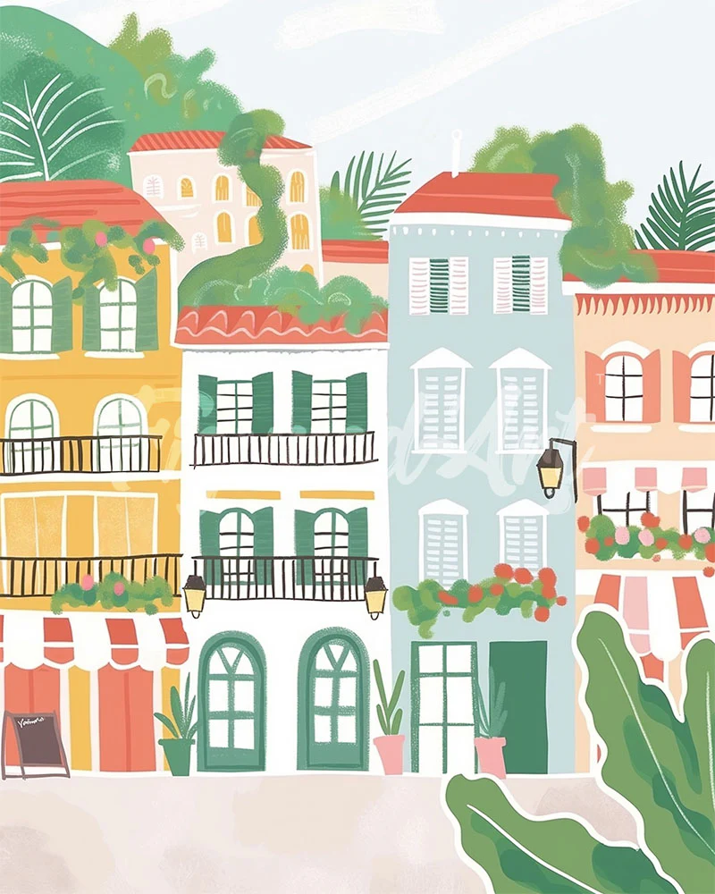 Diamond Painting - Pastel Facades