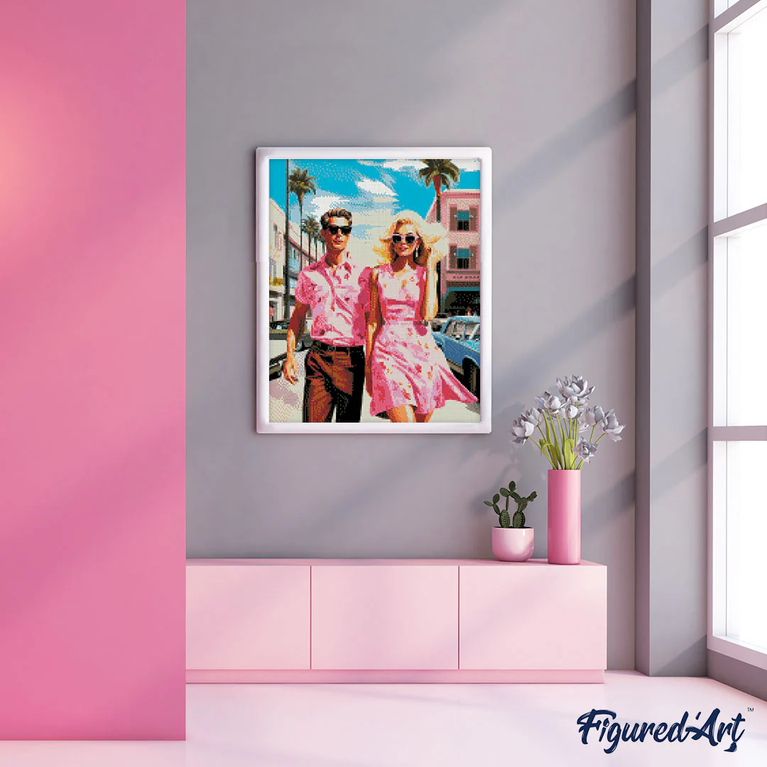 Diamond Painting - Pink Love Duo - Image 2