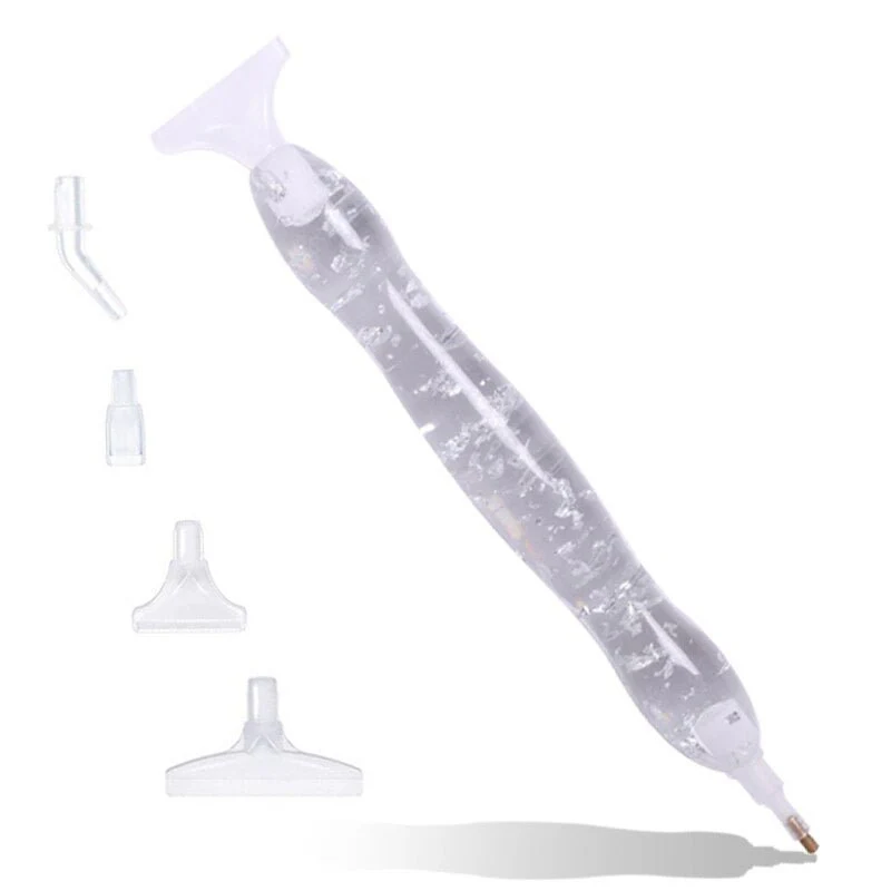 Diamond Painting Premium Ergonomic Pen Leaf Silver Accessory - Image 6