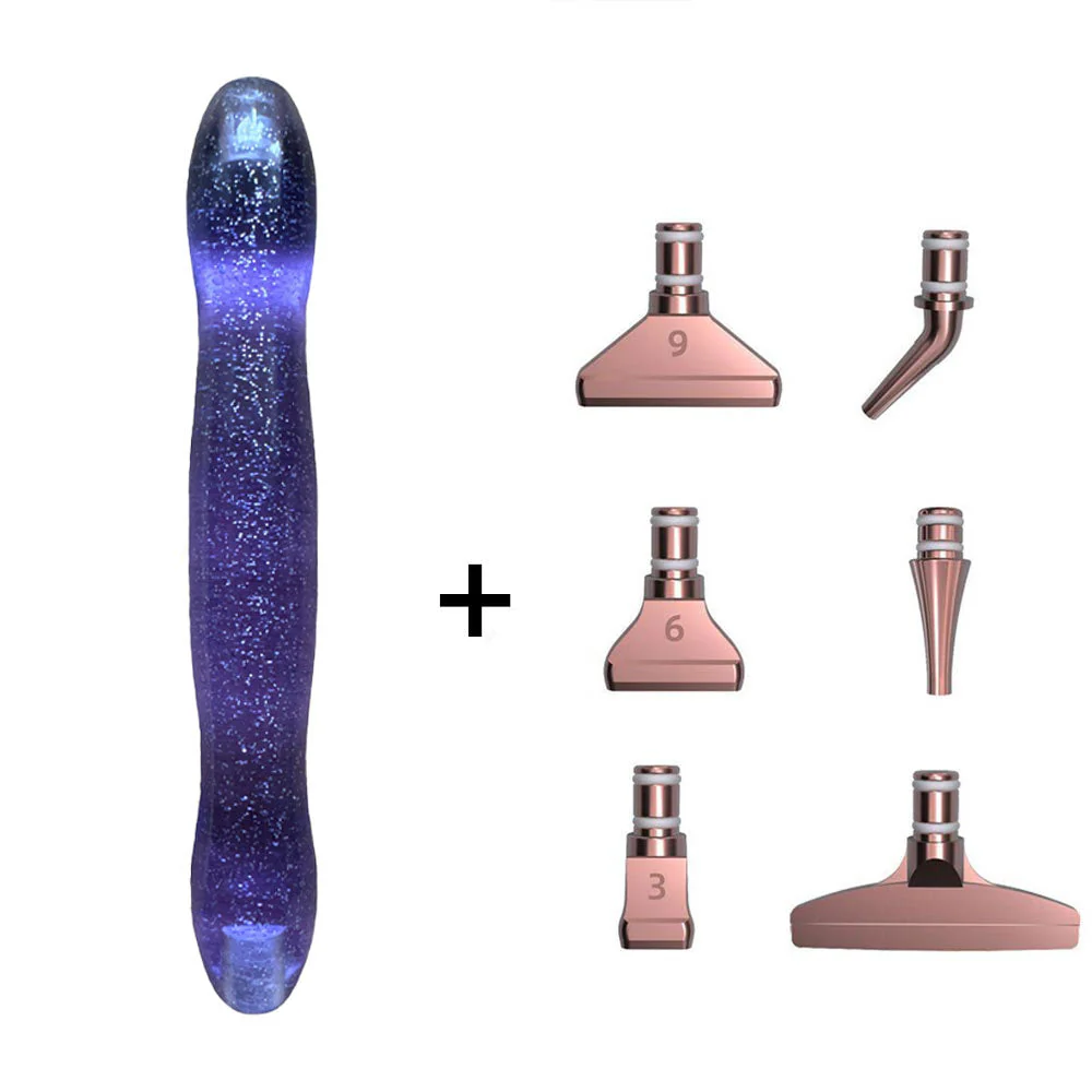 Diamond Painting Premium Pen Ergonomic Purple Glitter 5 Variations - Image 4