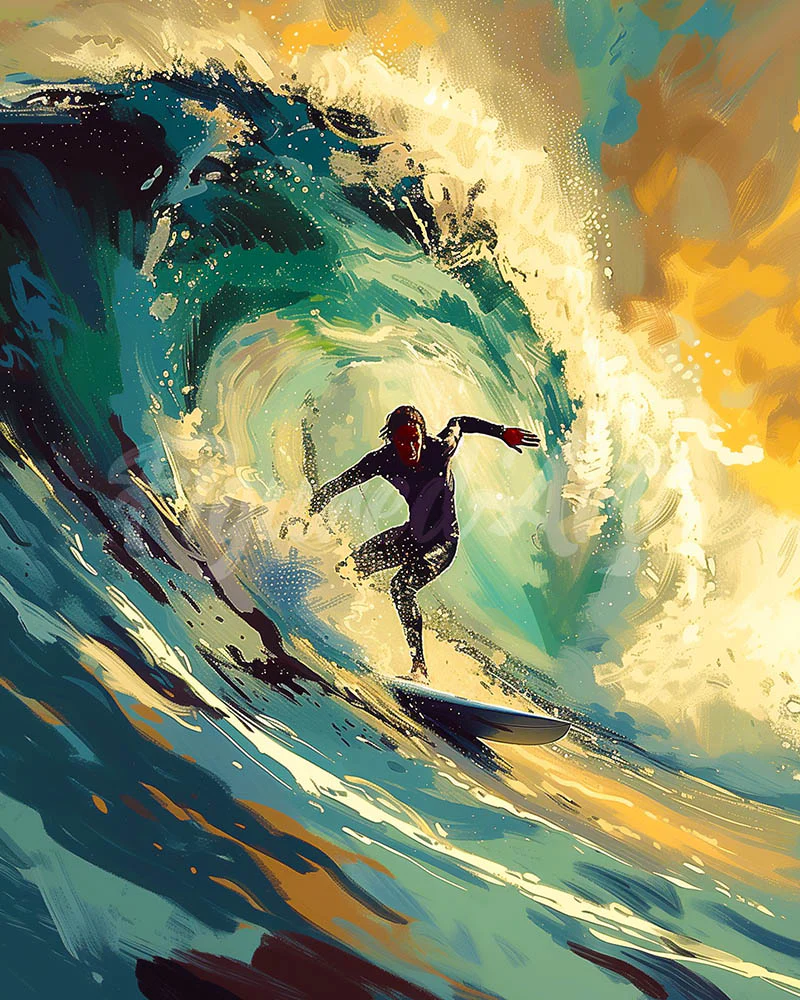 Diamond Painting - Professional Surfer 40x50cm canvas already framed